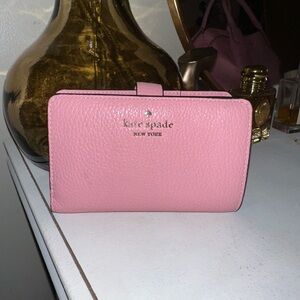 Pink Kate Spade Leila Medium Compact Bifold Wallet